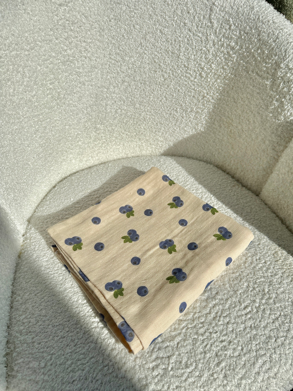 Hydrofiele doek | Biologisch katoen | 100x100 cm | Blueberry