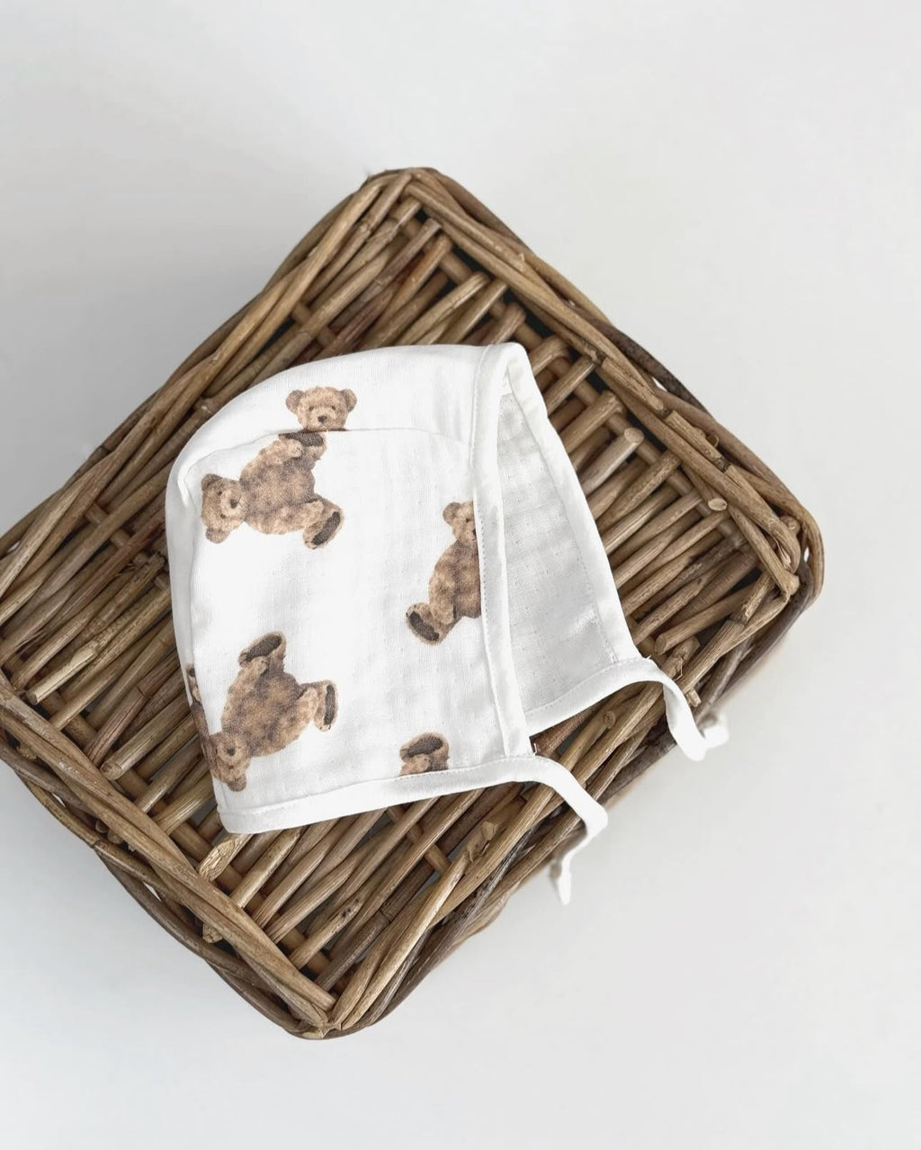Muslin Newborn set | Biologisch katoen | Teddybeer | 4-delig