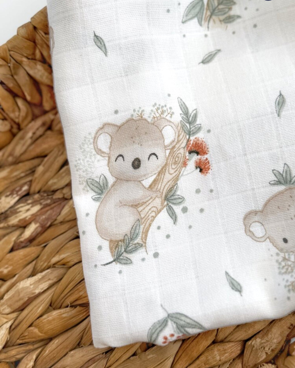 Hydrofiele doek | Biologisch katoen | 100x100 cm | Koala