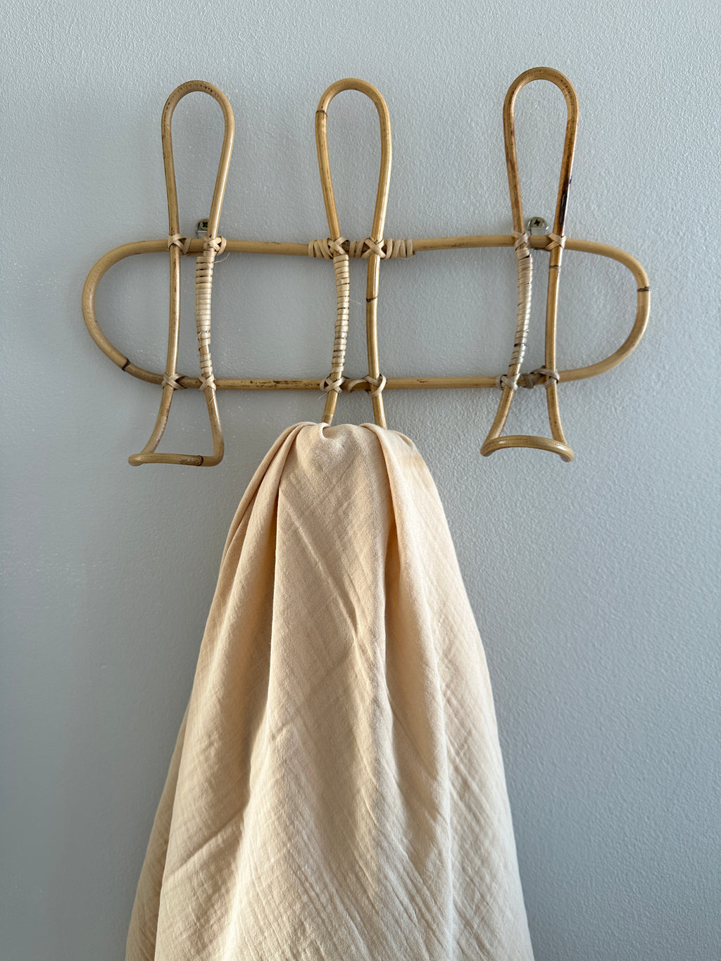 Hydrofiele doek | Biologisch katoen | 100x100 cm | Beige met ruffle