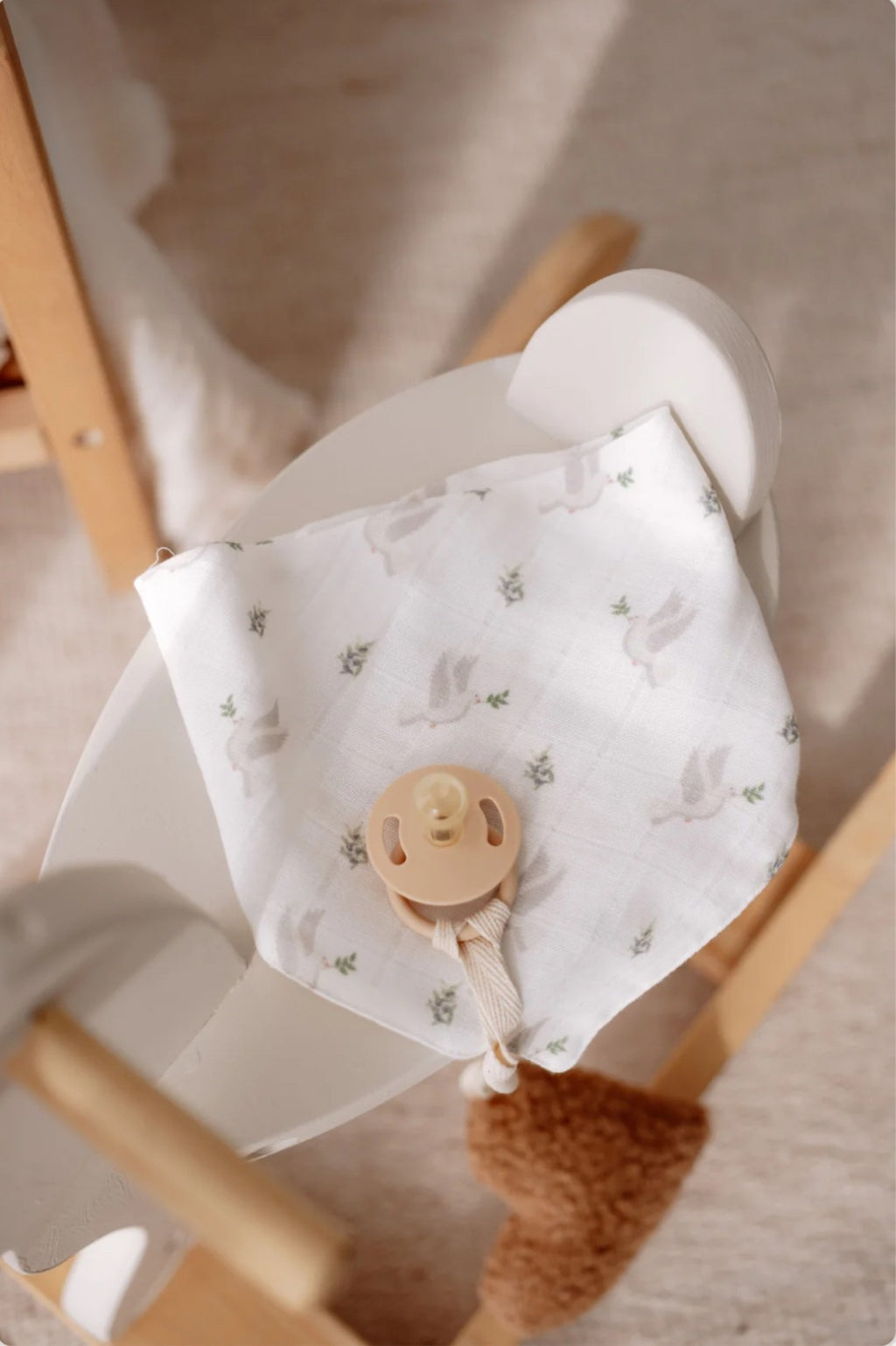 Slabbetje biologisch katoen | duif