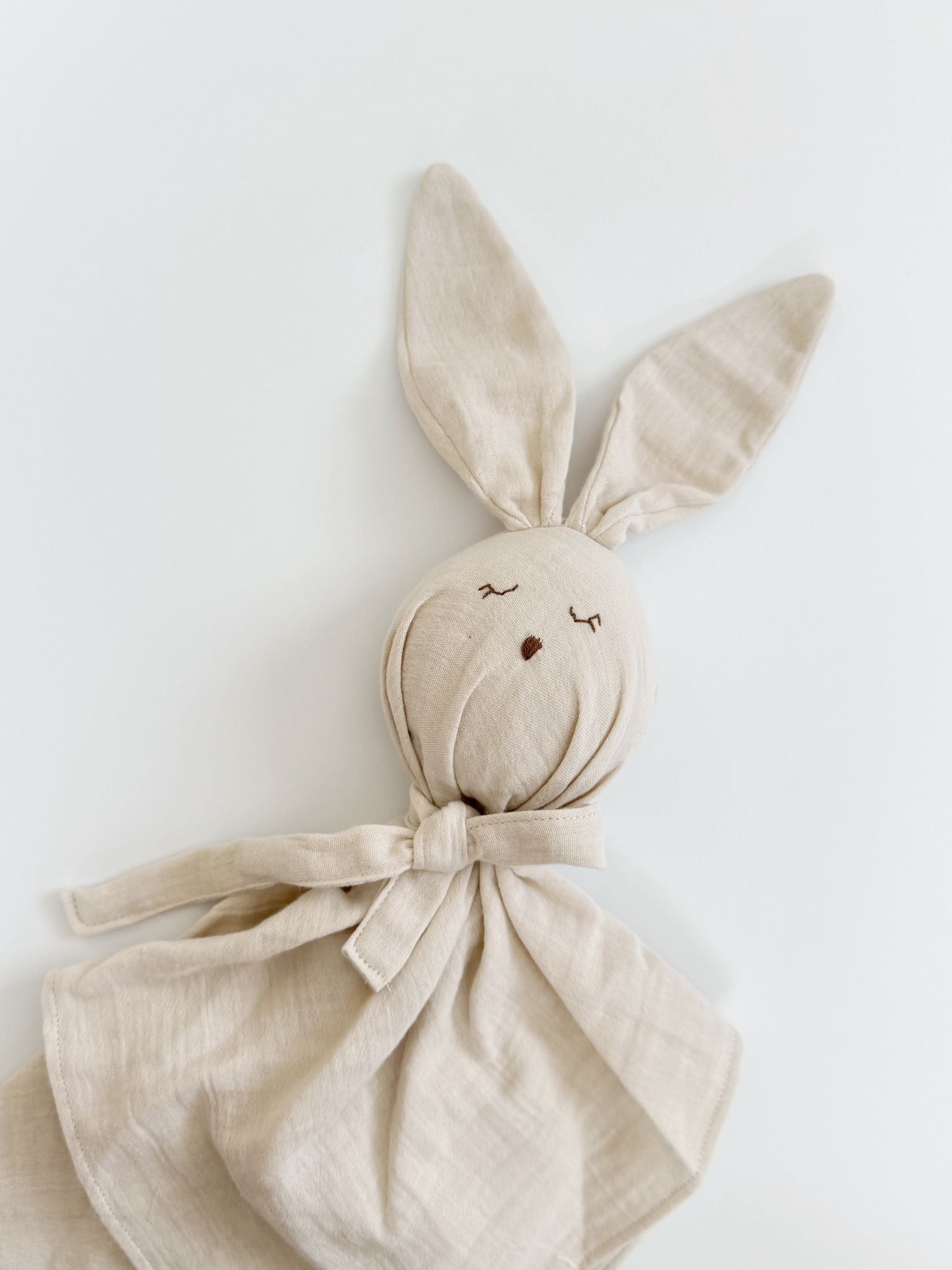 Mousseline slaapknuffel Konijn - Beige