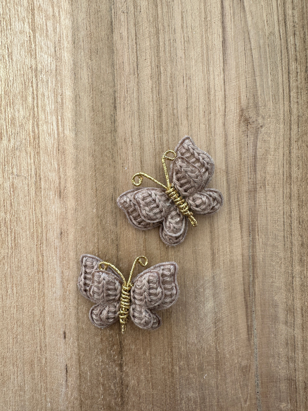 Knitted Butterfly - Brown