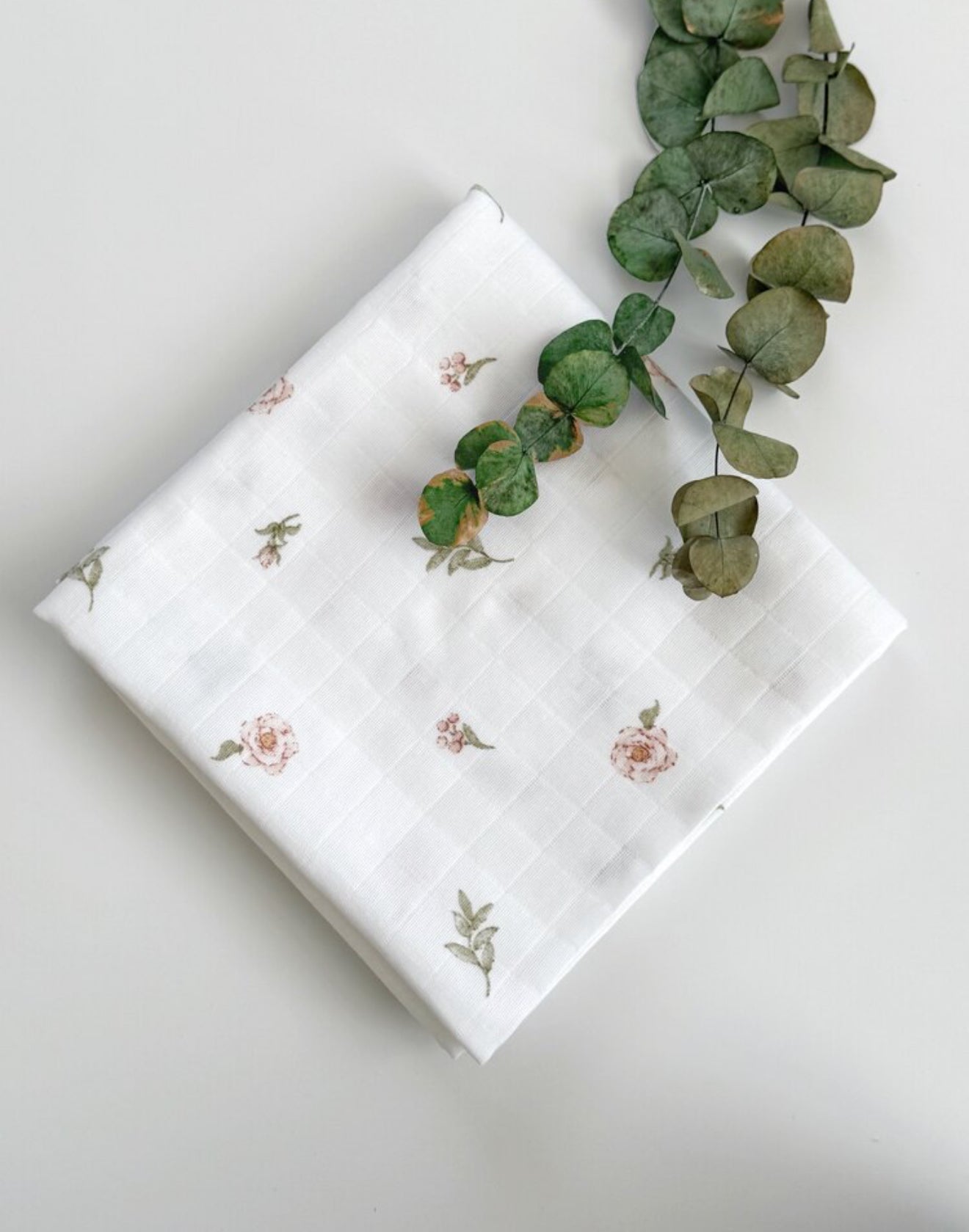 Hydrofiele doek | Biologisch katoen | 100x100 cm | Bloemetjes