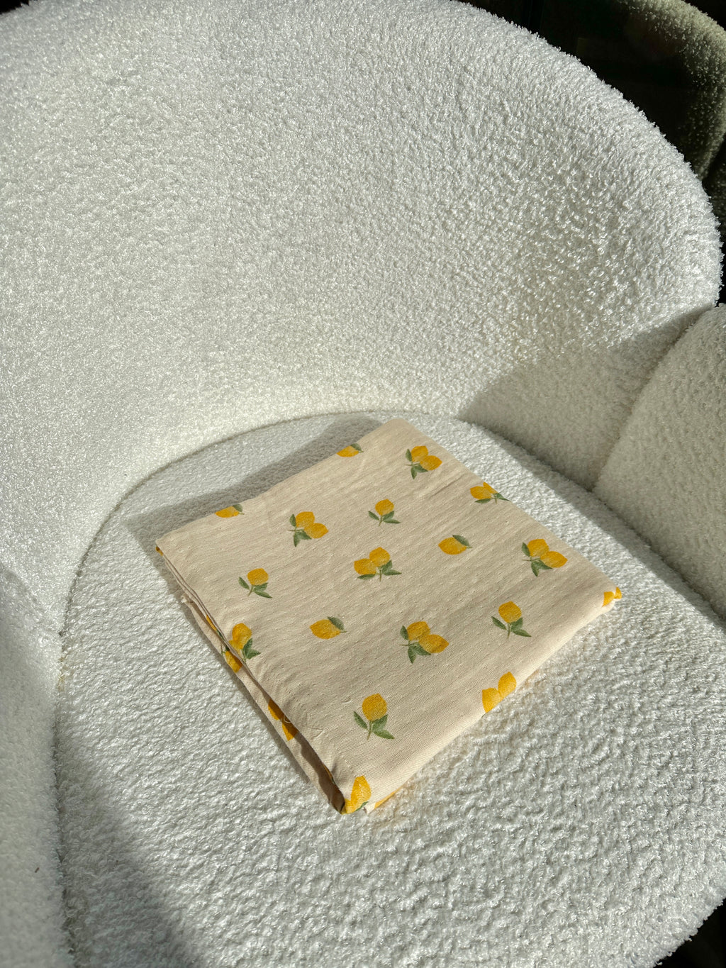 Hydrofiele doek | Biologisch katoen | 100x100 cm | Citroen