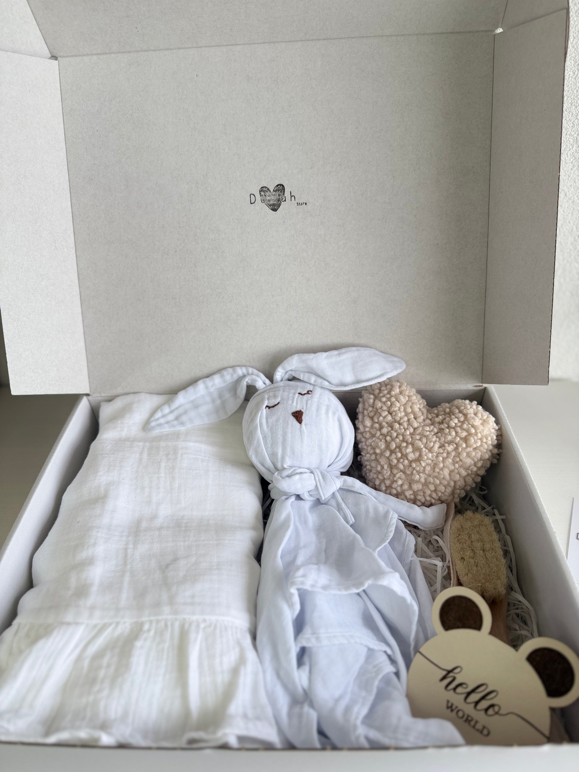 Luxe Kraamcadeau set | White Bunny