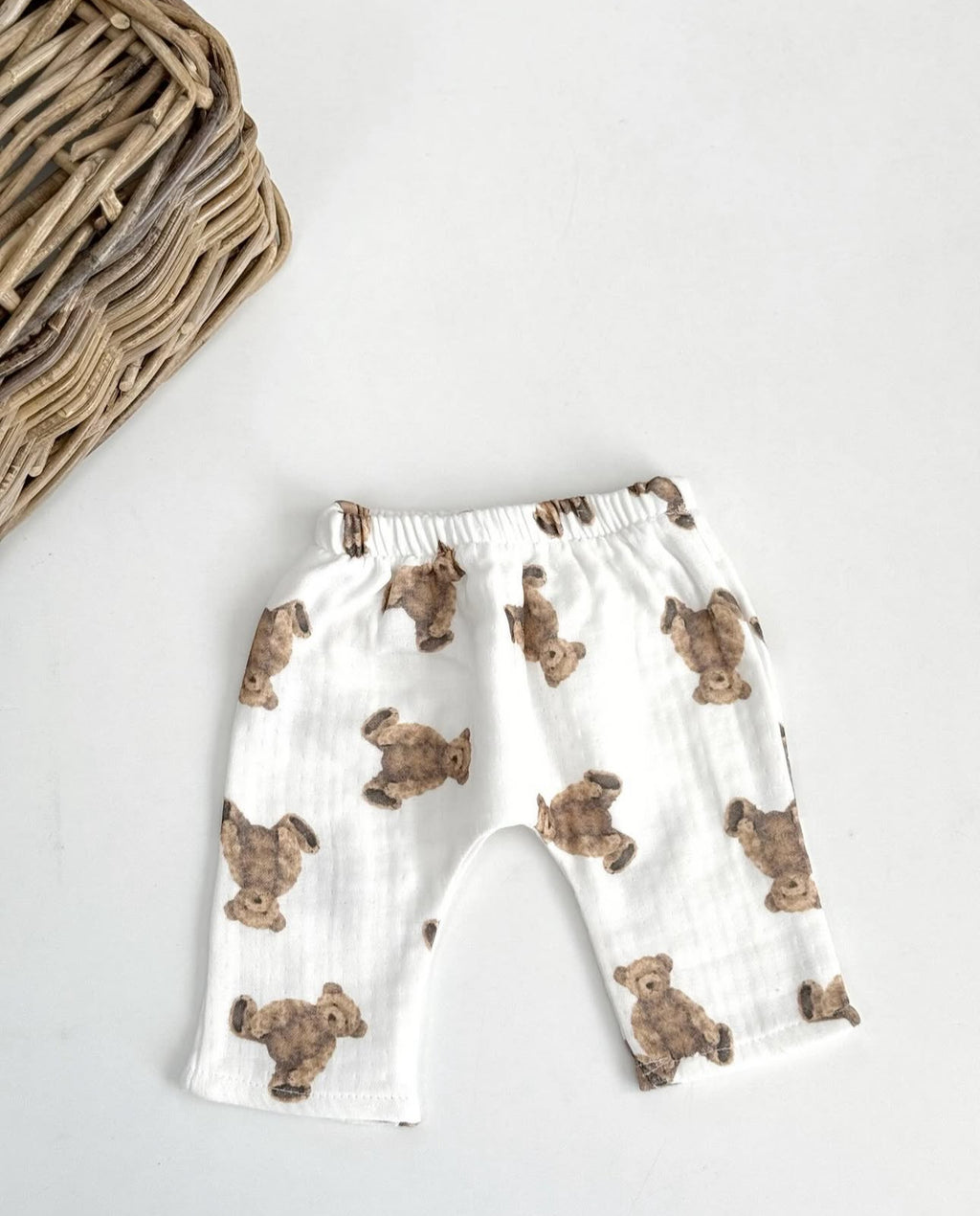 Muslin Newborn set | Biologisch katoen | Teddybeer | 4-delig