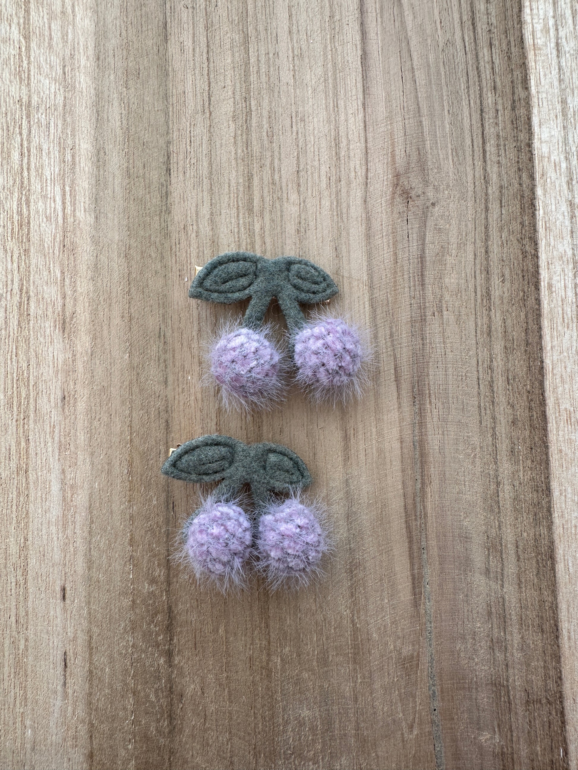 Cherry clips - Lila 