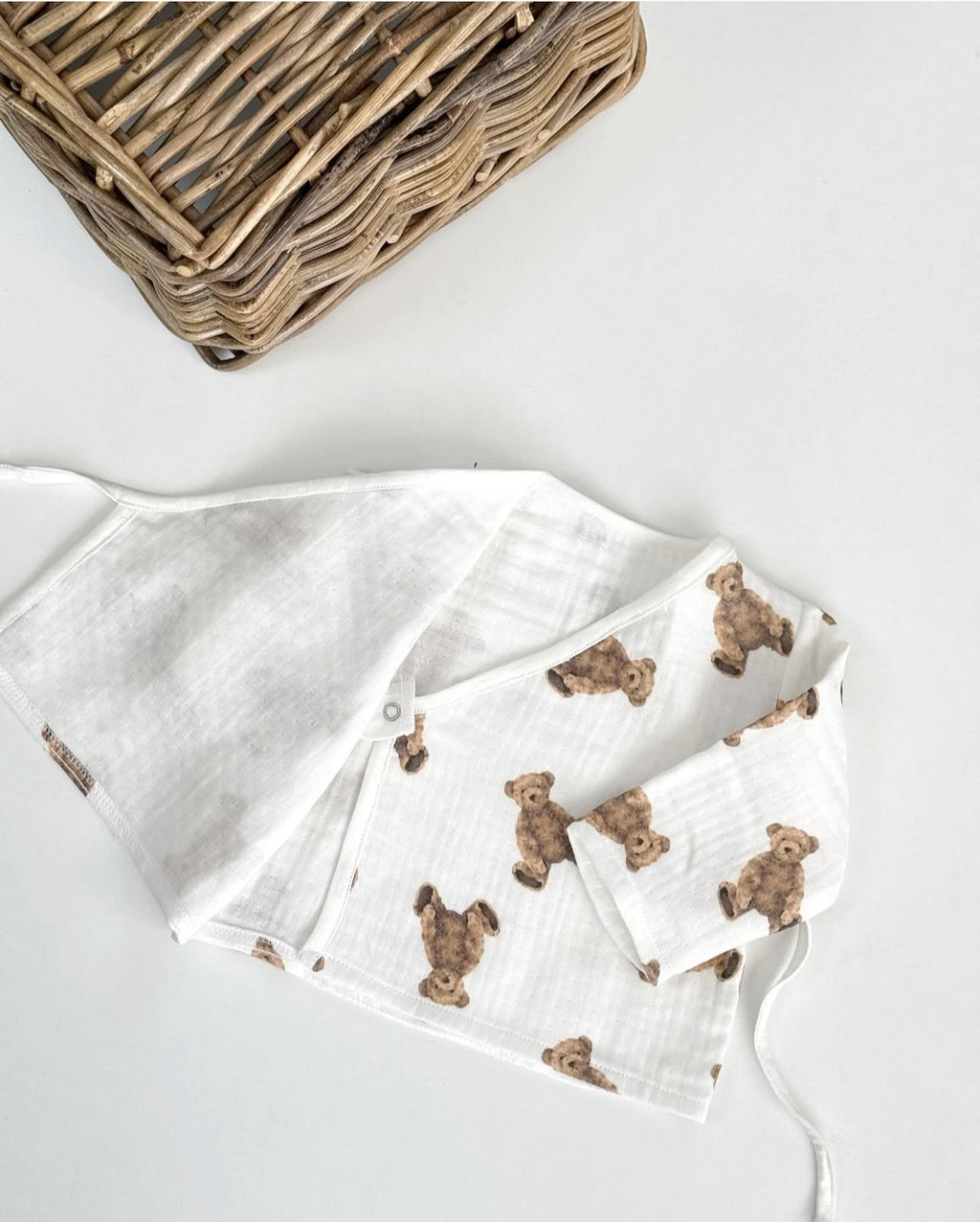 Muslin Newborn set | Biologisch katoen | Teddybeer | 4-delig