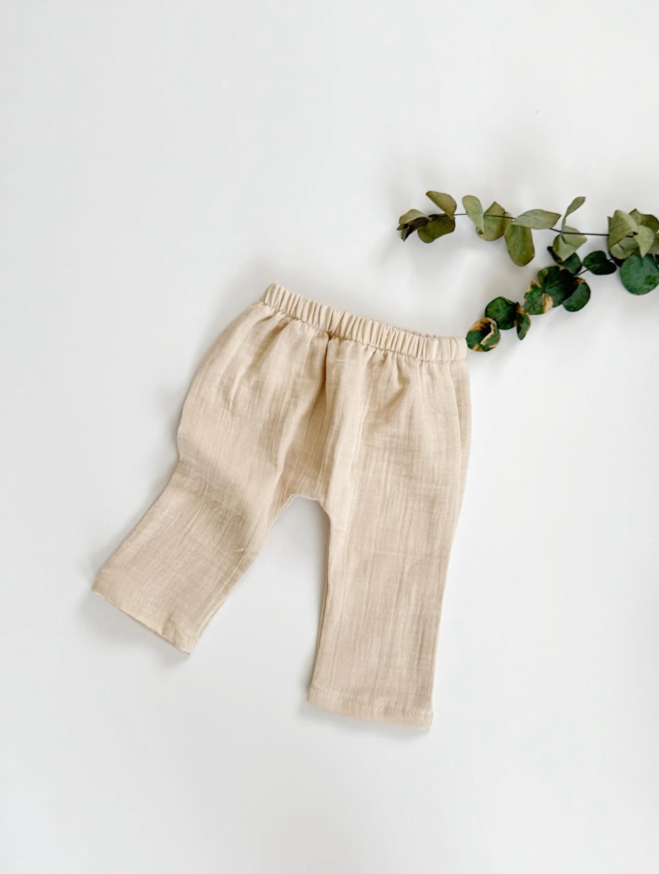 Muslin newborn set | Biologisch katoen | Beige | 4-delig