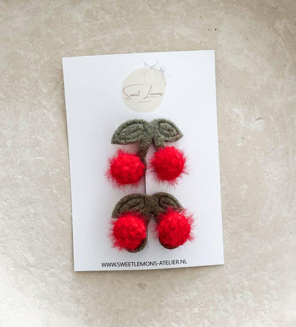 Cherry Clips - Red