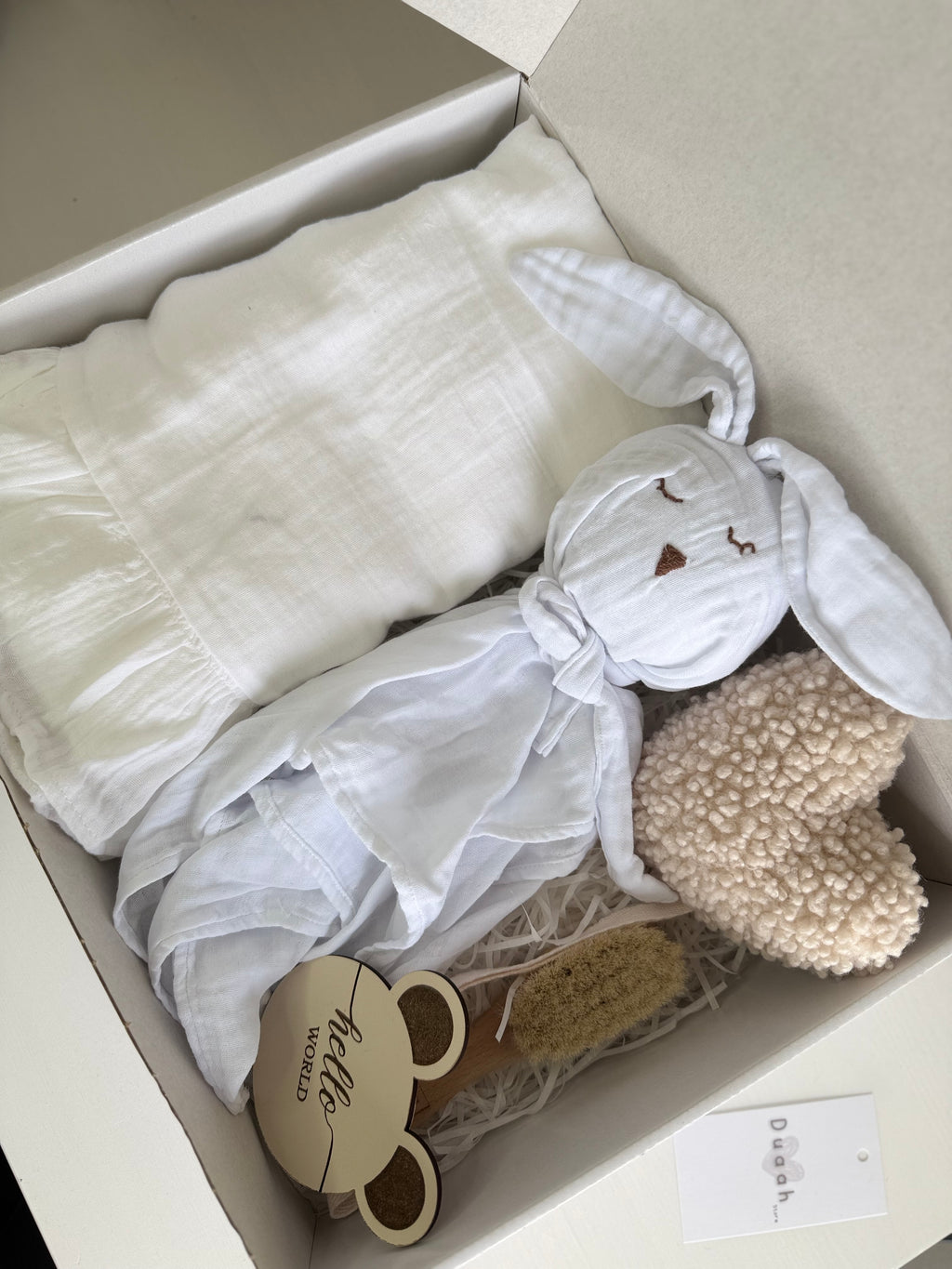 Luxe Kraamcadeau set | White Bunny
