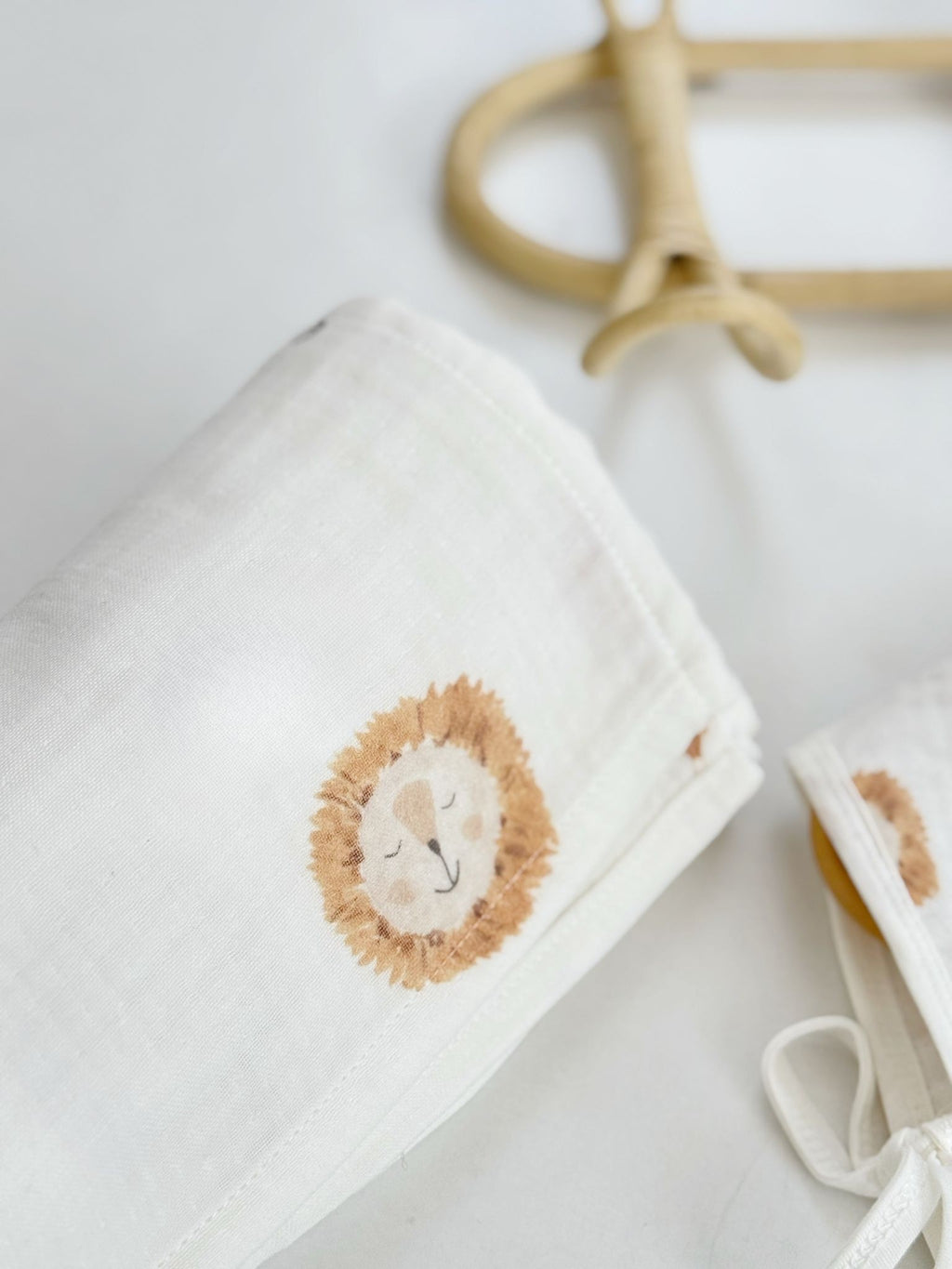 Hydrofiele doek | Biologisch katoen | 100x100 cm | Leeuw