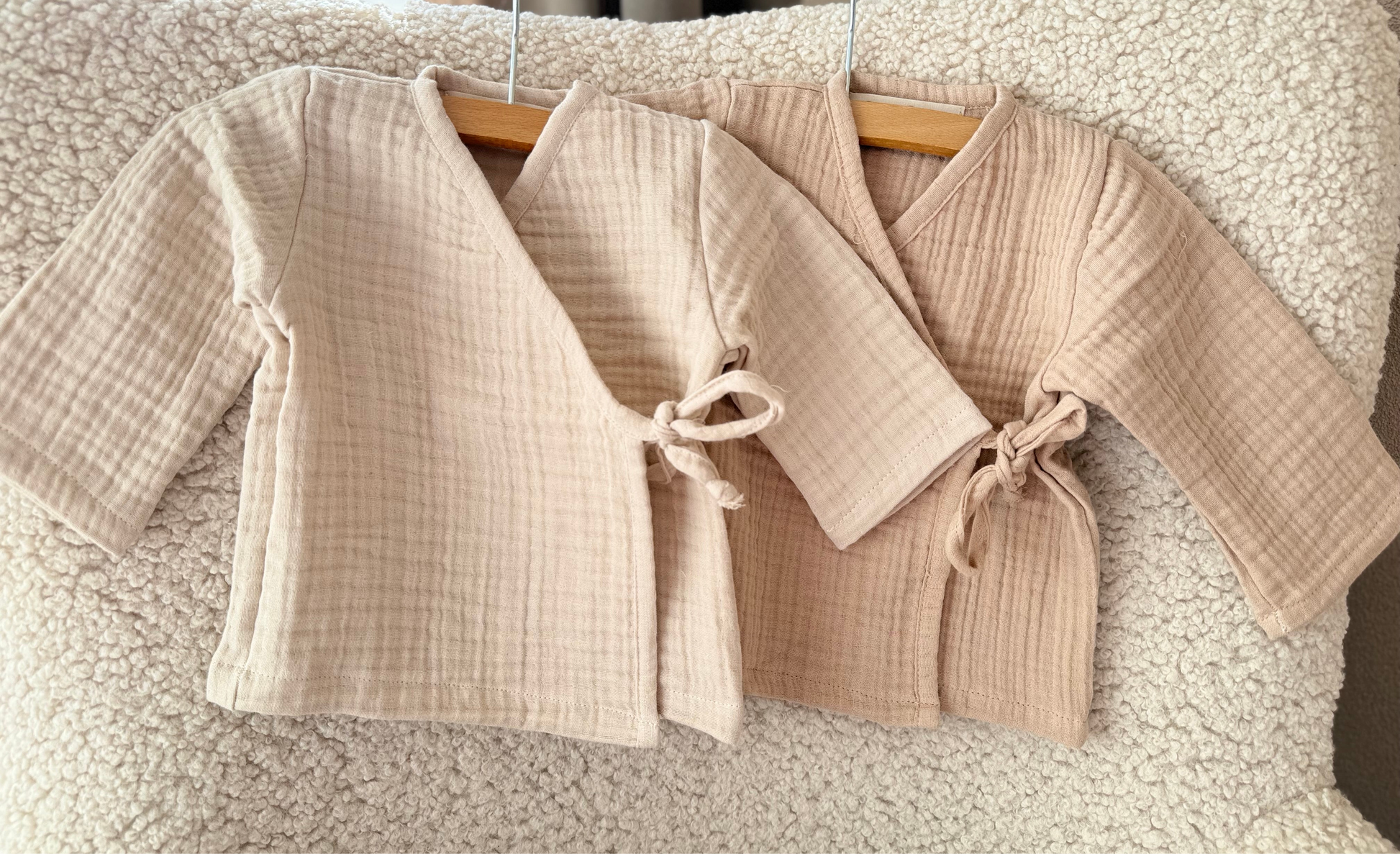 Muslin Kimono  | Bruin | 0-3 maanden