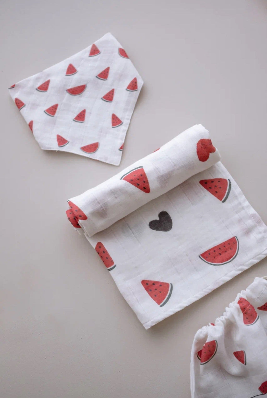 Slabbetje biologisch katoen | watermeloen