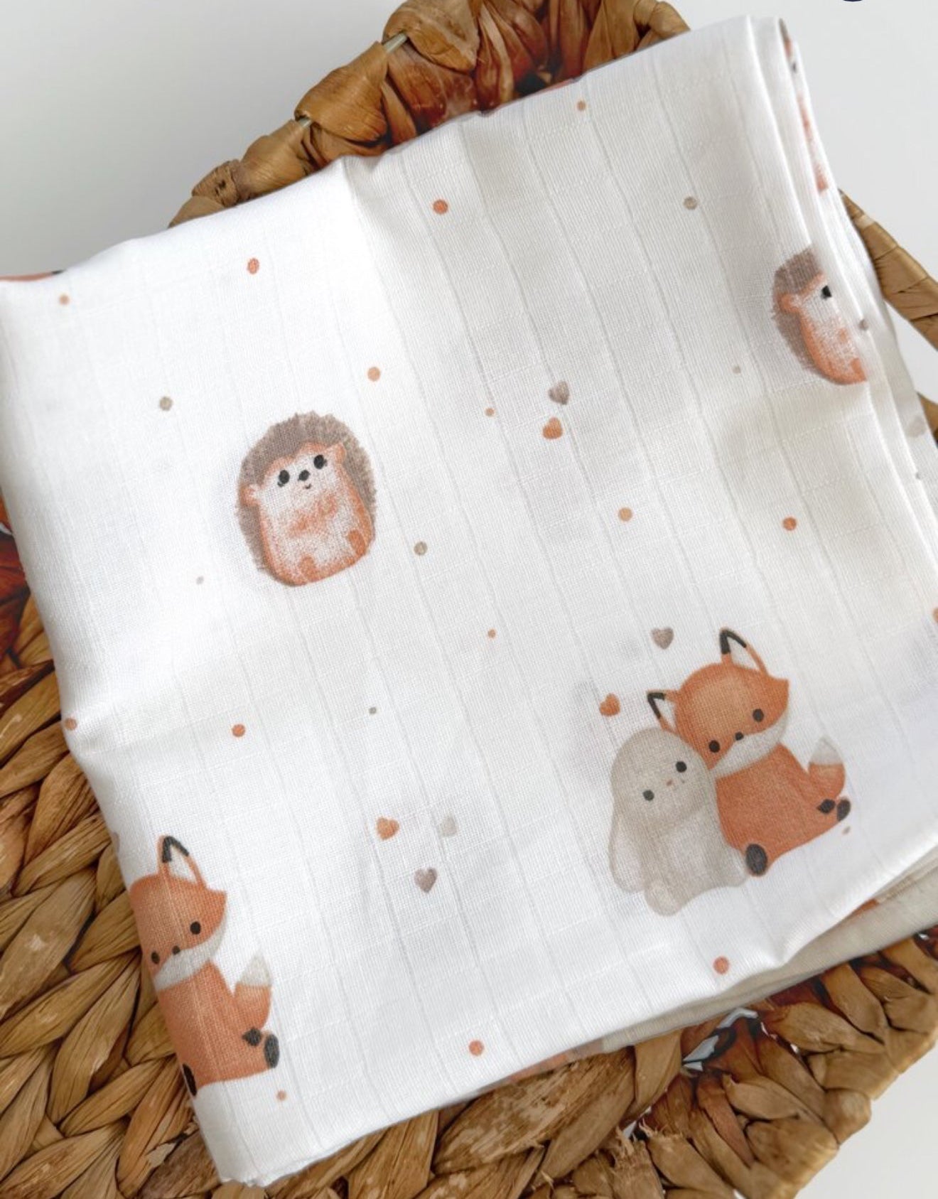 Hydrofiele doek | Biologisch katoen | 100x100 cm | Vos