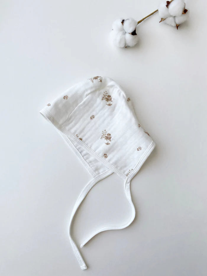 Schort met mutsje | bloemetjes