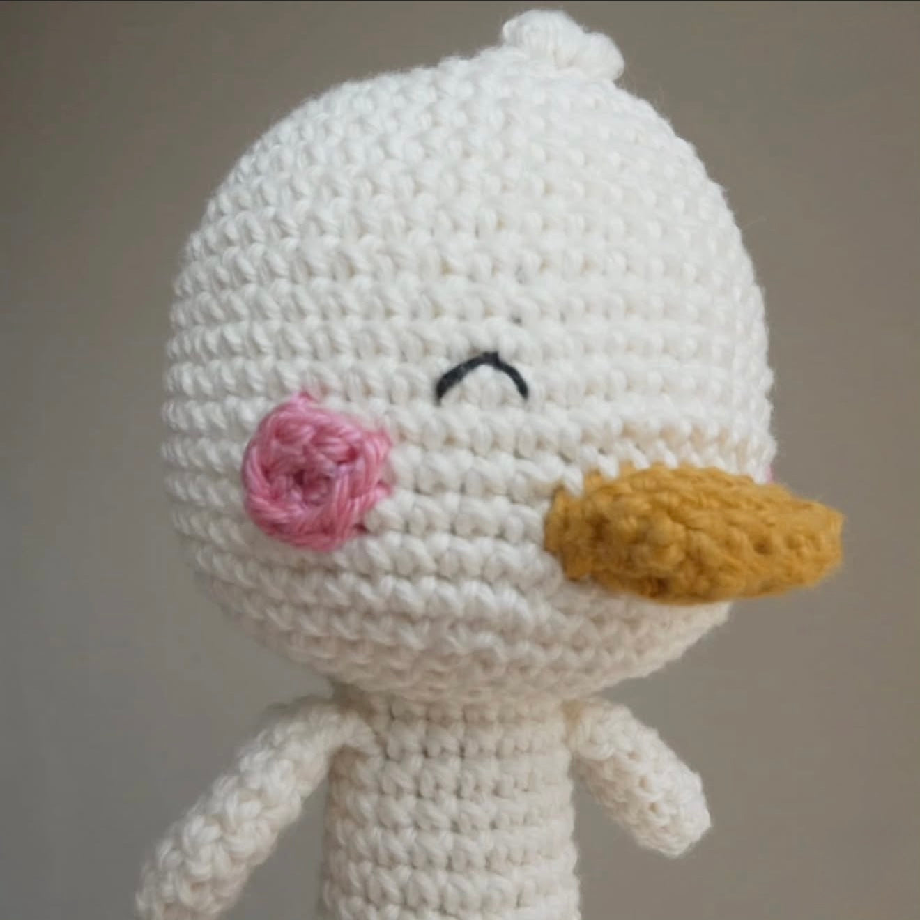 Handgebreide rammelaar | Eend