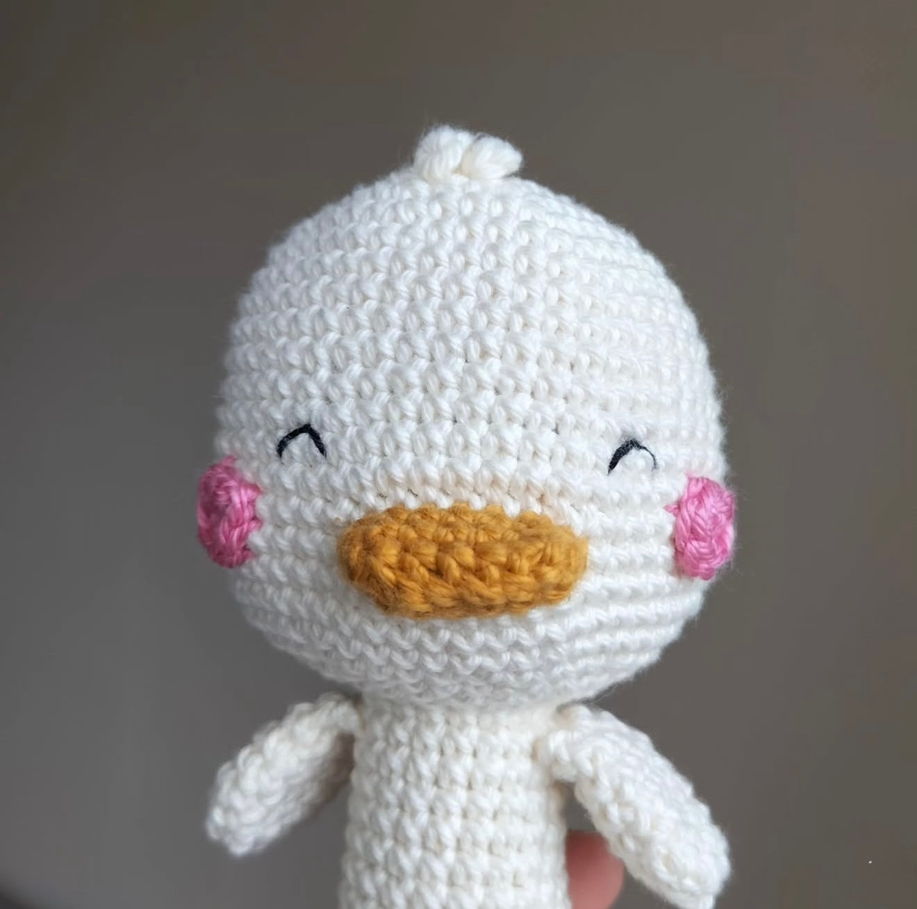 Handgebreide rammelaar | Eend