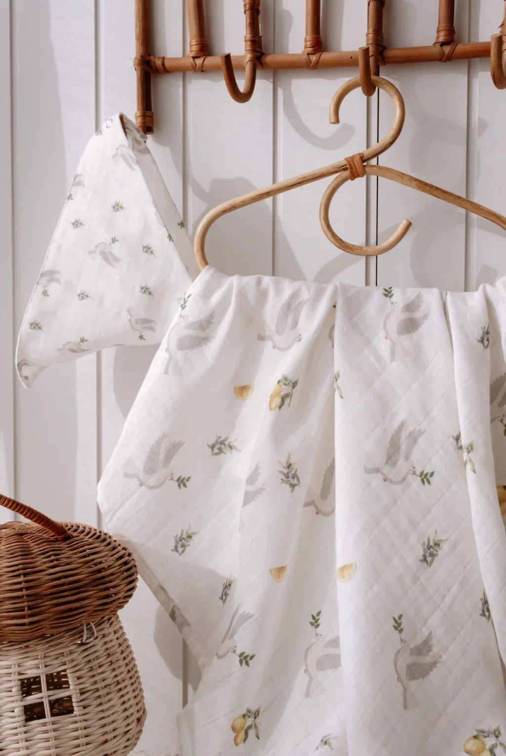 Hydrofiele doek| Biologisch katoen | 100x100 cm | Duif