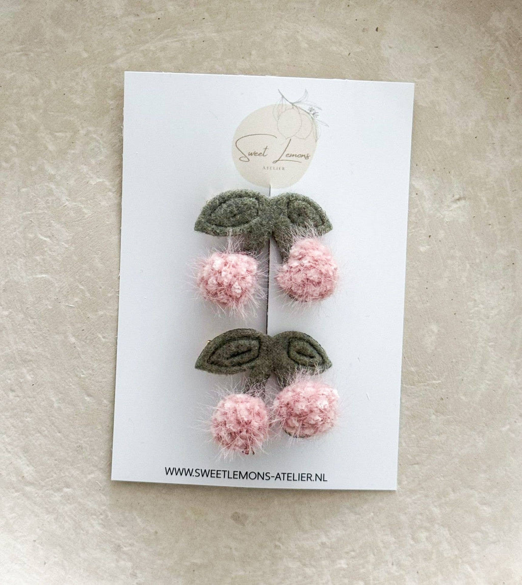 Cherry Clips - Pink 